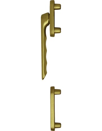 Fenstertür- Halbgarnitur, Profilzylinder gelocht, Luxembourg 099KH/66N/66NS, Nockendurchmesser 10, Aluminium bronzefarbig - HOPPE
