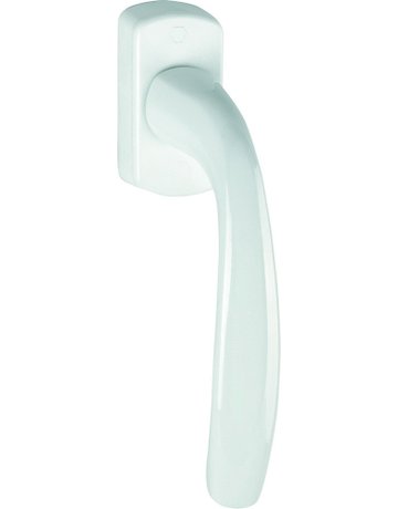 Drehkipp-Fenstergriff, New York 0810/U10, mit kantig abgerundeter Rosette, Vierkant 7x 43, verkehrsweiß beschichtet - HOPPE