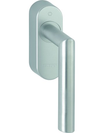 Drehkipp- Fenstergriff, mit Funk-Konsole, Amsterdam E0400/FR-408, Vierkant 7, Stift vorstehend 32-42, edelstahl matt - HOPPE