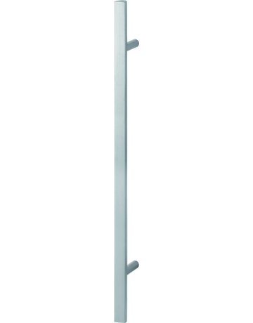 HOPPE Stoßgriff E5091, Gewindeteil, BA 700mm, L 1.000mm, Durchmesser 40x23mm, verdeckt verschraubt, edelstahl matt