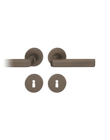 Drückergarnitur 12 1004 Rosette ,rd.,BB,8,C33,TS39-58 - FSB