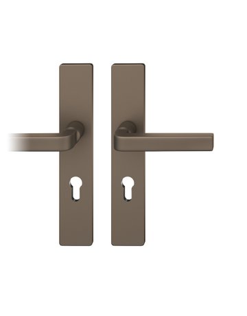 Drückergarnitur 12 1004 LS eck,PZ92/8,C33,TS 39-58 - FSB