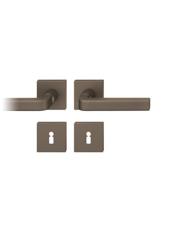 Drückergarnitur 12 1004 Rosette ,eck.,BB,8,C33,TS39-58 - FSB