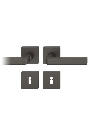 Drückergarnitur 12 1004 Rosette ,eck.,BB,8,C34,TS39-58 - FSB