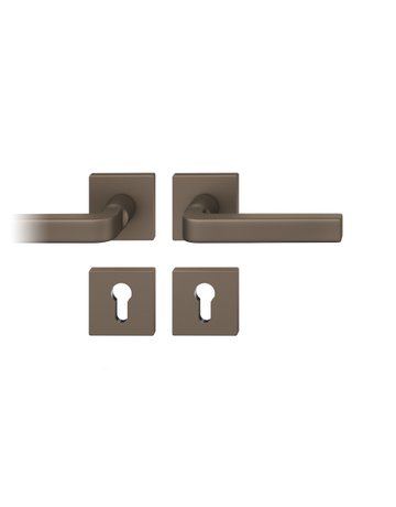 Drückergarnitur 12 1004 Rosette ,eck.,PZ,8,C33,TS39-58 - FSB
