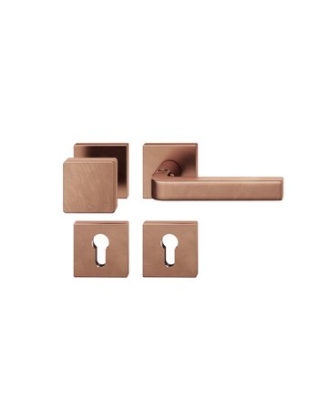 Wechselgarnitur 12 1004 Rosette eckig ,PZ,8,h-bronze,TS39-58 - FSB