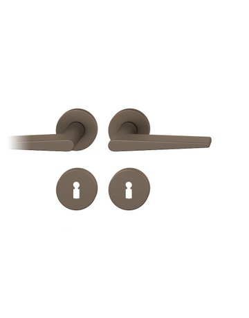 Drückergarnitur 12 1005 Rosette ,rd.,BB,8,C33,TS39-58 - FSB