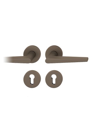 Drückergarnitur 12 1005 Rosette ,rd.,PZ,8,C33,TS39-58 - FSB