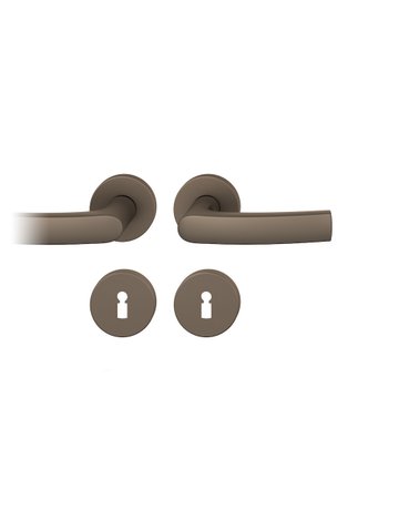 Drückergarnitur 12 1015 Rosette ,rd.,BB,8,C33,TS39-58 - FSB