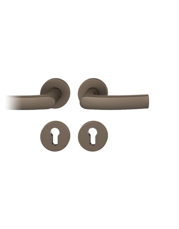 Drückergarnitur 12 1015 Rosette ,rd.,PZ,8,C33,TS39-58 - FSB