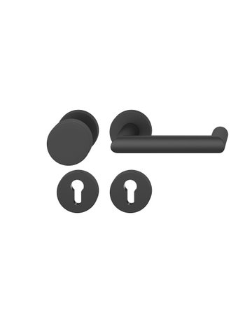 Wechselgarnitur 12 1016 Rosette rund ,PZ,8,sw,TS39-58 - FSB
