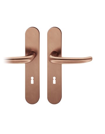 Drückergarnitur 12 1023 LS oval ,BB72/8,h-bronze,TS 39-58 - FSB