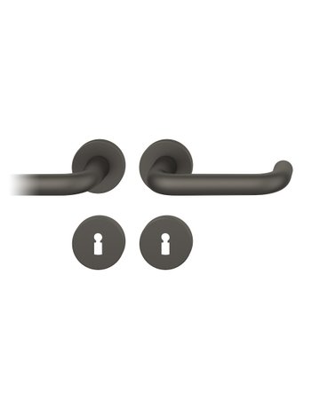 Drückergarnitur 12 1070 Rosette ,rd.,BB,8,C34,TS39-58 - FSB