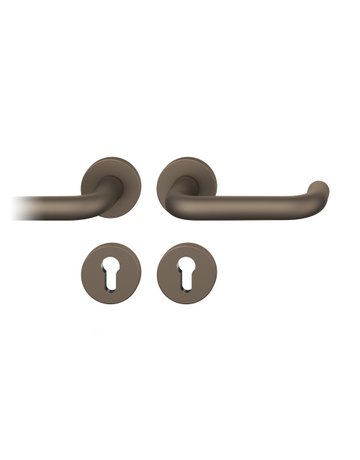 Drückergarnitur 12 1070 Rosette ,rd.,PZ,8,C33,TS39-58 - FSB
