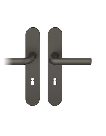 Drückergarnitur 12 1075 LS oval ,BB72/8,C34,TS 39-58 - FSB