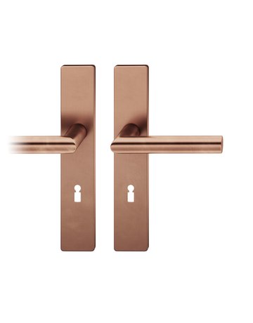 Drückergarnitur 12 1076 LS eck,BB72/8,h-bronze,TS 39-58 - FSB