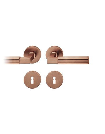 Drückergarnitur 12 1102 Rosette ,rd.,BB,8,h-bronze,TS39-58 - FSB