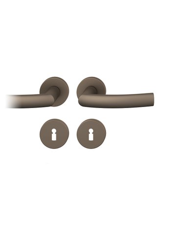 Drückergarnitur 12 1107 Rosette ,rd.,BB,8,C33,TS39-58 - FSB
