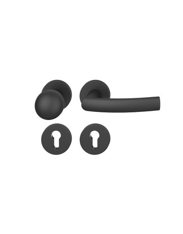 Wechselgarnitur 12 1107 Rosette rund ,PZ,8,sw,TS39-58 - FSB