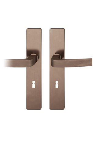 Drückergarnitur 12 1163 LS eck,BB72/8,d-bronze,TS 39-58 - FSB