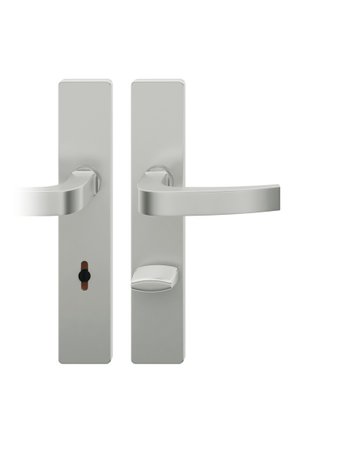 Drückergarnitur 12 1163 LS eck,WC/SS78/8 (8),d-bronze,TS 39-58 - FSB