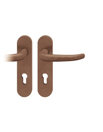 Drückergarnitur 72 1023 KS oval ,PZ72/8,DL,h-bronze,TS 39-48 - FSB