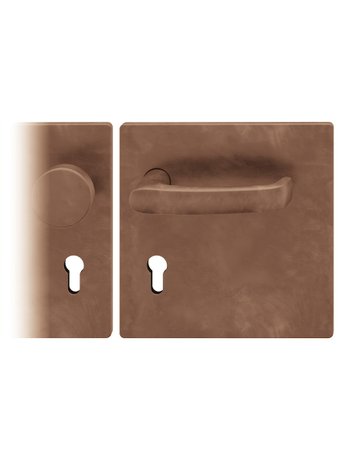 Wechselgarnitur 72 1045 BS eck,PZ72/8,DL,h-bronze,TS 39-48 - FSB
