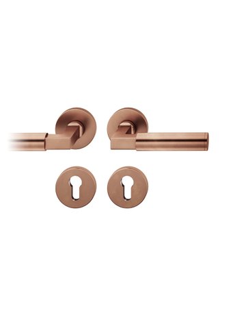 Drückergarnitur 72 1102 Rosette rund ,PZ,8,DR,h-bronze,TS39-48,AGL3 - FSB