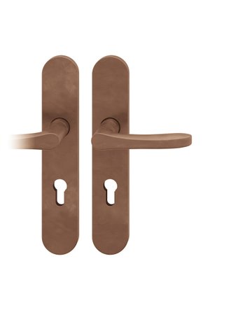 Drückergarnitur 72 1106 LS oval ,PZ72/8,DL,h-bronze,TS 39-48 - FSB