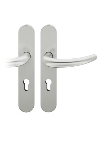 Drückergarnitur 72 1160 LS oval ,PZ72/8,DR,F1,TS 39-48 - FSB