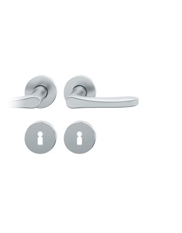 Drückergarnitur 12 1106 Rosette ,rd.,BB,8,weiß,TS39-58 - FSB