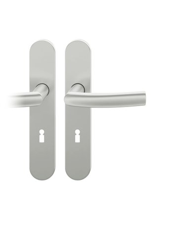 Drückergarnitur 12 1107 LS oval ,BB72/8,weiß,TS 39-58 - FSB