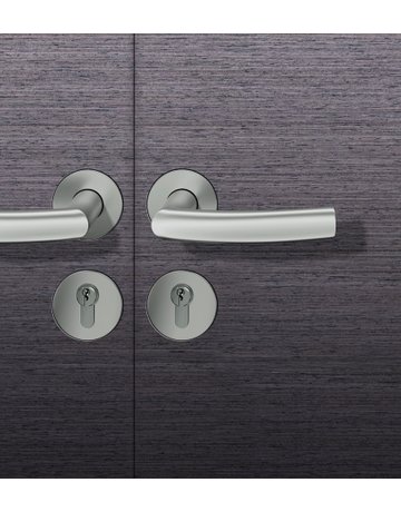 Drückergarnitur 72 1107 Rosette rund ,PZ,8,DL,F1,TS45-54 - FSB