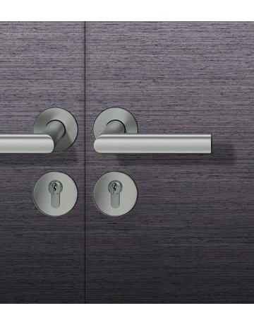 Drückergarnitur 72 1108 Rosette rund ,PZ,8,DL,F1,TS45-54 - FSB