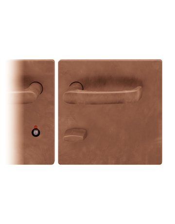Drückergarnitur 72 1045 BS eck,WC/SS78/8(8),DL,h-bronze,TS 39-48 - FSB