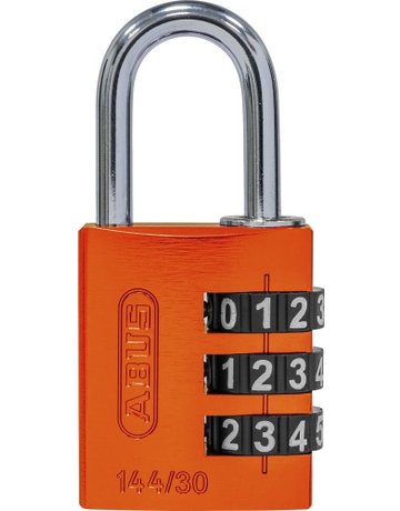 AV - Zahlen-Vorhangschloss 144/30 B/DFNLI, Aluminium, orange - ABUS