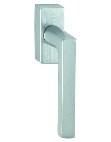 Drehkipp-Fenstergriff, Dallas M0643/US943, mit eckiger Rosette, Vierkant 7x 32-42, satiniert verchromt-Resista - HOPPE