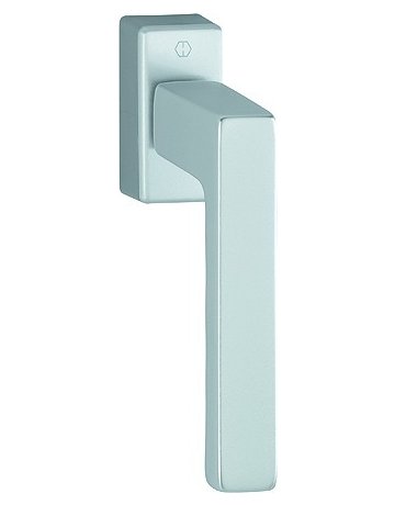 Drehkipp-Fenstergriff, Toulon 0737/US947, mit eckiger Rosette, Vierkant 7x 32-42, naturfarbig eloxiert - HOPPE