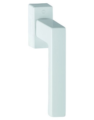 Drehkipp-Fenstergriff, Toulon 0737/US947, mit eckiger Rosette, Vierkant 7x 32-42, verkehrsweiß beschichtet - HOPPE
