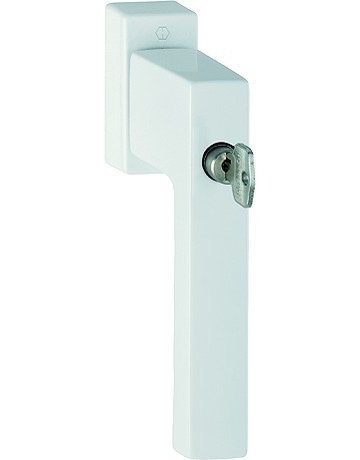 Drehkipp-Fenstergriff, abschließbar, Toulon 0737SVS/U947, DIN Links-Rechts, 7/37mm, verkehrsweiß - HOPPE