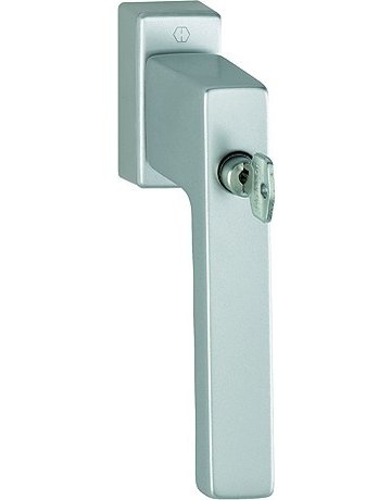 Drehkipp-Fenstergriff, abschließbar, Toulon 0737SVS/U947, DIN Links-Rechts, 7/43mm, stahlfarbig - HOPPE