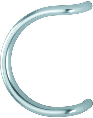 HOPPE Stoßgriff 5310, BA 300mm, Breite 240mm, L 330mm, Durchmesser 30mm, verdeckt verschraubt, naturfarben eloxiert