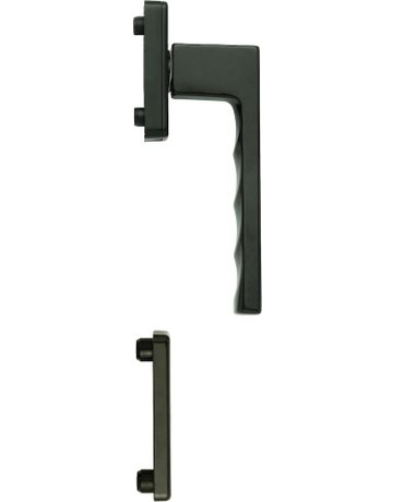 Fenstertür- Halbgarnitur, Profilzylinder gelocht, Toulon 0737/U34/51PNS, Nockendurchmesser 10, Aluminium dunkelbraun seidenglänzend - HOPPE