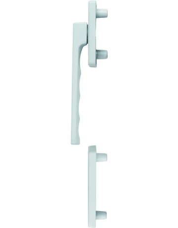 Fenstertür- Halbgarnitur, Profilzylinder gelocht, Toulon 0737KH/51N/51NS, Nockendurchmesser 10, Aluminium verkehrsweiß - HOPPE