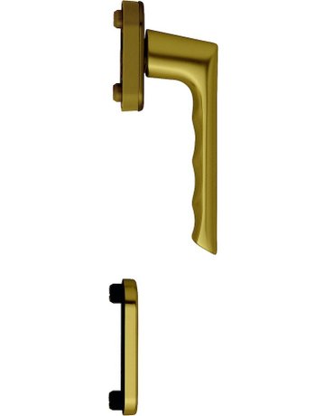 Fenstertür- Halbgarnitur, Profilzylinder gelocht, Brest 0739/U26/49PNS, Nockendurchmesser 10, Aluminium bronzefarbig - HOPPE