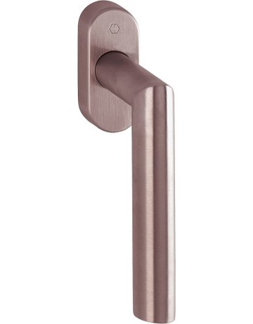 Drehkipp-Fenstergriff, Amsterdam E0400/U30, mit ovaler Rosette, Vierkant 7x 32, kupferfarben satiniert-Resista® - HOPPE