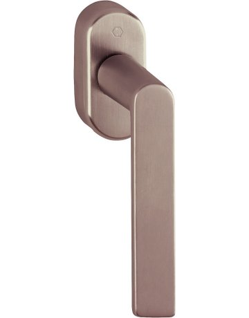 Drehkipp-Fenstergriff, Los Angeles M0642/US910, mit ovaler Rosette, Vierkant 7x 32-42, kupferfarben satiniert-Resista® - HOPPE