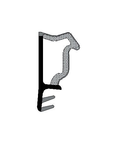 Fenster- Flügelfalzdichtung, D3630, rustikal-braun, Nutbefestigung, TSP-FOAM - TRELLEBORG