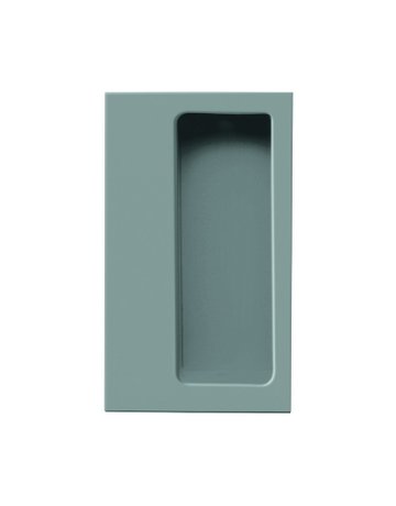 Möbel- Muschelgriff, 539, Breite 60mm, Höhe 15mm, eckig, felsgrau - Hewi