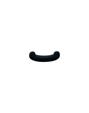 Möbel- Rundbogengriff, 548RD50, Durchmesser 10x 40mm, Höhe 30mm, tiefschwarz, durchgefärbt - Hewi